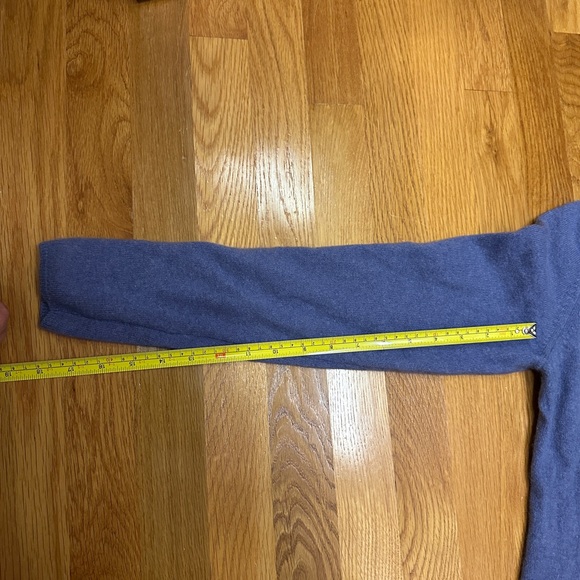 Charter Club 2-Ply 100% Cashmere purple Sweater Size L - Picture 7 of 7